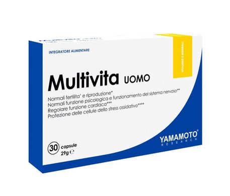 Вітаміни для чоловіків Yamamoto nutrition Multivita UOMO (30 капс)