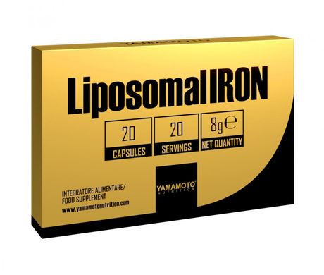 Железо + витамин С Yamamoto nutrition Liposomal IRON 20 капс