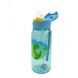 Пляшка для води CASNO 400 мл KXN-1195 Блакитна (Діно) соломинкою