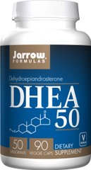 Дегідроепіандростерон 50 мг, DHEA, Jarrow Formulas, 90 гелевих капсул