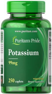Калий Puritan's Pride Potassium 99 mg 250 капсул