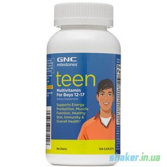 Вітаміни для хлопчиків підлітків GNC Teen Multivitamin for boys 12-17 (120 таб)