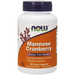 Манноза с клюквой NOW Foods Mannose Cranberry 90 капсул