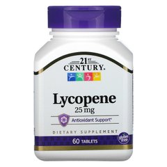 Ликопен 21st Century Lycopene 25 mg 60 таблеток