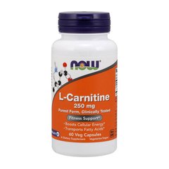 Л-карнітин Now Foods L-Carnitine 250 mg 60 капс