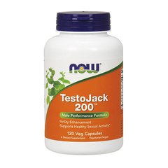 Бустер тестостерону Now Foods Testo Jack 200 Extra Strenght (120 капс)