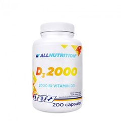 Витамин Д3 AllNutrition Vitamin D3 2000 200 капсул