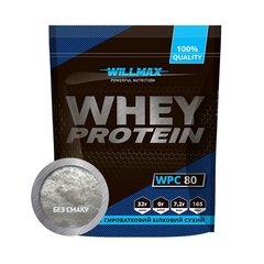 Сироватковий протеїн концентрат Willmax Whey Protein 80 (1 кг) без смаку