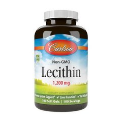 Лецитин Carlson Labs Lecithin 1,200 mg 100 мягкие капсулы