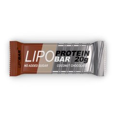 Протеїнові батончики Lipobar Lipobar 50 г Coconut With Chocolate Crisps
