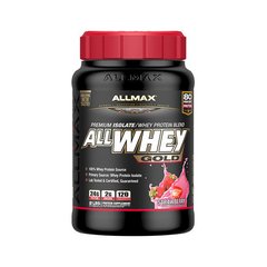 Сироватковий протеїн ізолят AllMax Nutrition All Whey Gold (907 г) birthday cake