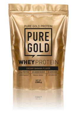 Сироватковий протеїн концентрат Pure Gold Protein Whey Protein 2300 грам Банановий крем
