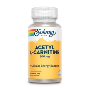 Ацетил L-Карнитин Solaray Acetyl L-Carnitine 500мг 30 вег. капсул