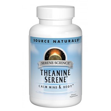 Теанін Серен, Serene Science, Source Naturals, 60 таблеток