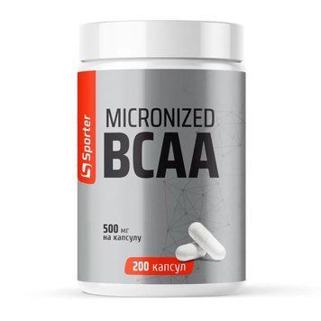Аминокислоты БЦАА Sporter Micronized BCAA 200 Капсул