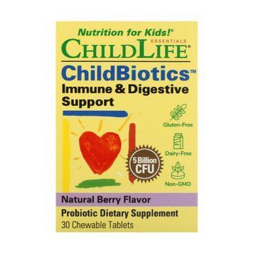 Детские витамины для иммунитета и пищеварительной системы ChildLife ChildBiotics Immune Digestive Support 30 жев. таблеток