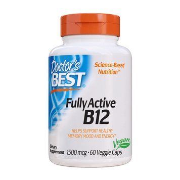 Вітамін Б12 Doctor's BEST Fully Active B12 1500 mcg 60 капсул