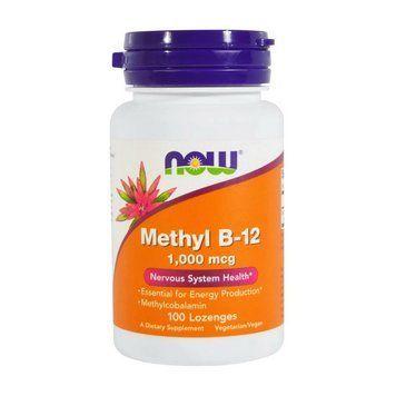 Вітамін Б12 Now Foods Methyl B-12 1000 mсg (100 льодяників) метилкобаламін