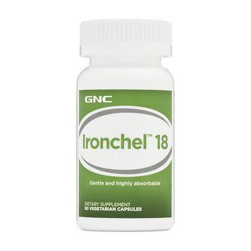 Железо GNC Ironchel 18 mg 90 таблеток