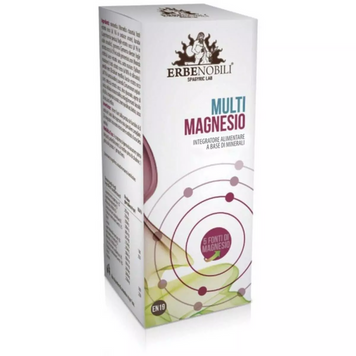 Мульти-магній, Multimagnesio, Integratore Alimentare Di Minerali, Erbenobili, 60 таблеток