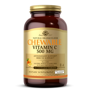 Витамин С жевательный апельсин Solgar (Chewable Vitamin C) 500 мг 90 таблеток