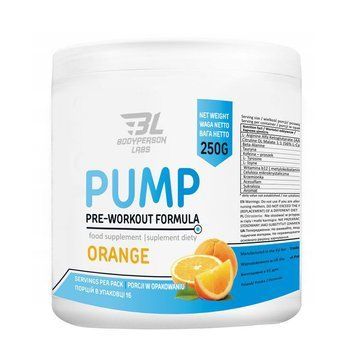 Предтренировочный комплекс Bodyperson Labs Pre-Workout Formula 250 г Orange