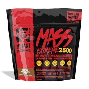Гейнер для набора массы Mutant Mass Extreme 2500 2720 г triple chocolate