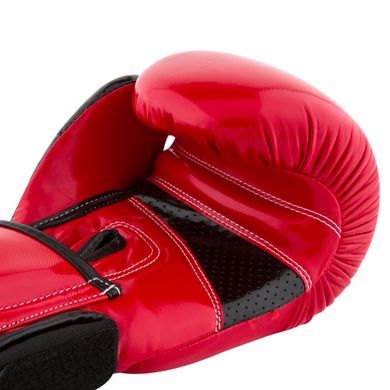 Боксерские перчатки PowerPlay 3017 красные карбон 16 унций