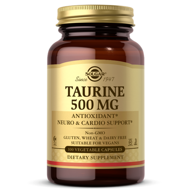 Таурин Solgar Taurine 500 mg 100 капсул