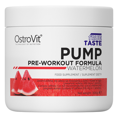 Передтренувальний комплекс OstroVit PUMP Pre-Workout Formula (300 г) watermelon