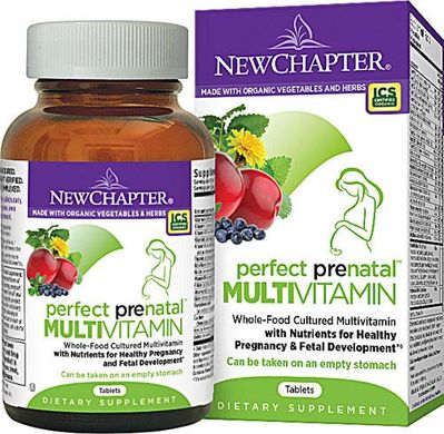 Мультивитамины для Беременных, Perfect Prenatal, New Chapter, 96 таблеток