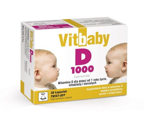 Витамин д3 для детей Protego Vit Baby D 1000 30 капсул