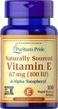 Вітамін Е Puritan's Pride Vitamin E-100 iu 100% Natural 100 капсул
