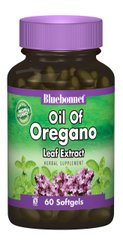 Экстракт из Листьев Орегано, Bluebonnet Nutrition, 60 желатиновых капсул