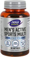 Витамины для мужчин Now Foods Men's Active Sports Multi (90 капс) нау фудс
