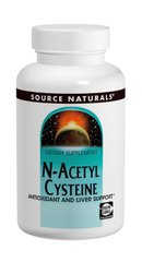 NAC N-Ацетил-L-цистеїн 600мг, Source Naturals, 60 таблеток