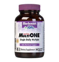 Комплекс витаминов без железа Bluebonnet Nutrition Multi ONE Iron-Free 30 вег. капсул