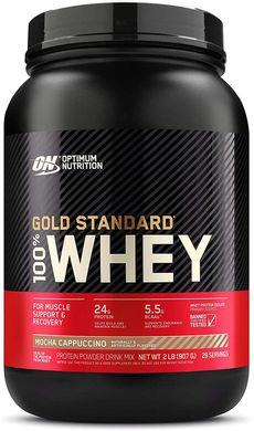 Сироватковий протеїн ізолят Optimum Nutrition 100% Whey Gold Standard 900 г mocha cappucino