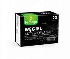 Активированный уголь Protego Węgiel Aktywowany (Activated charcoal) 20 капсул