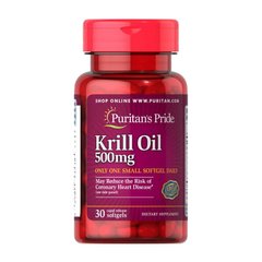 Масло криля Puritan's Pride Krill Oil 500 mg 30 капсул
