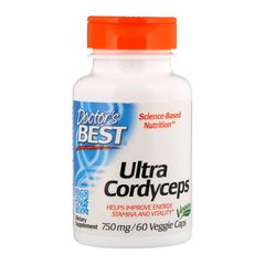 Кордицепс Doctor's Best Doctor's BEST Ultra Cordyceps 750 mg (60 капс)
