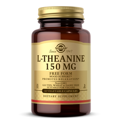 L-теанин L-Theanine Solgar, 150 мг, 60 растительных капсул