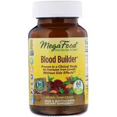 Вітаміни для очищення крові MegaFood Blood Builder 60 таблеток