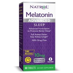 Мелатонин Advanced Sleep Melatonin 10 mg - 60 tabs натрол