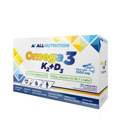 Омега 3 AllNutrition Omega 3 D3 K2 30 таблеток