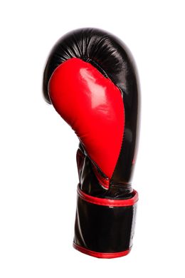 Боксерские перчатки PowerPlay 3017 черные карбон 12 унций