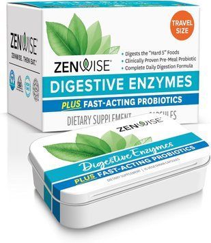 Пищеварительные ферменты, пробиотики и пребиотики, Daily Digestive Enzymes with Prebiotics + Probiotics, Zenwise Health, ежедневные, 15 вегетарианских капсул