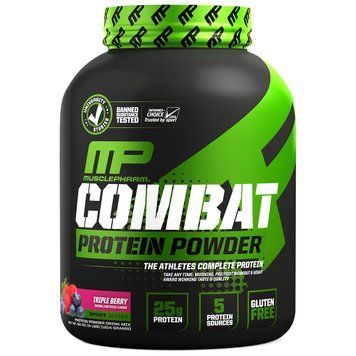 Комплексный протеин Muscle Pharm Combat Protein Powder 1800 г ягода