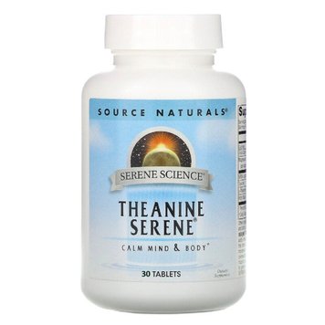 Теанін Серен, Serene Science, Source Naturals, 30 таблеток