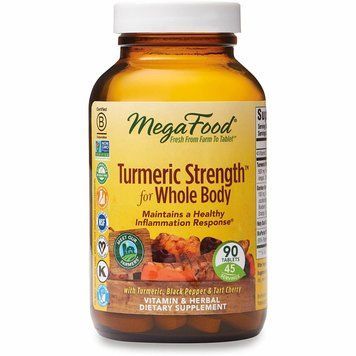 Сила куркумы для всего организма, Turmeric Strength for Whole Body, MegaFood, 90 таблеток